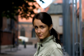 Young woman with beautiful eyes.