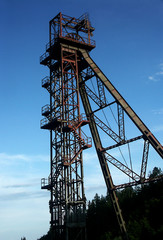 Fototapeta na wymiar Bergturm in Slovakische Bergwerk
