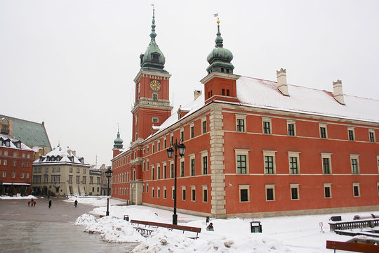 Fototapeta Winter Warsaw 