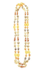 Necklace from a beads on a white background