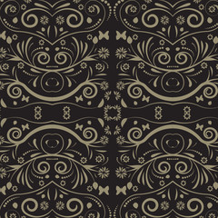 beautiful abstract vector floral design