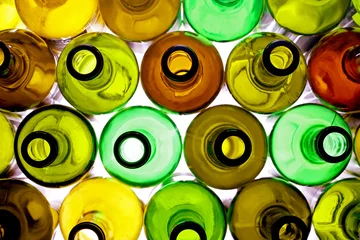 Crédence de cuisine en verre imprimé Alcool bouteilles rétroéclairées