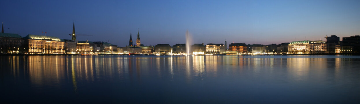 hamburg nachtpanorama