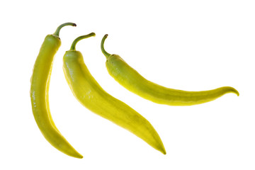 fresh yellowish peppers