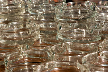 Glass ashtrays