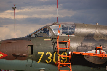 Cockipt of soviet plane