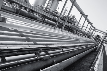 pipeline menagerie inside refinery