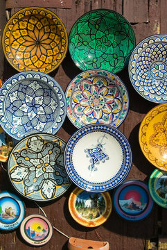 Moroccan plates collection