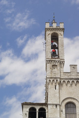 Medieval palace in Gubbio, Italy