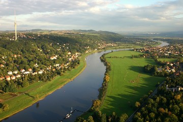 Dresden Elbe Luftbild © pmac
