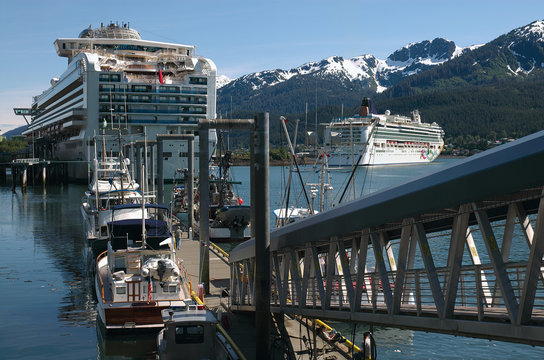Cruise Ship In Juneau, Alaska