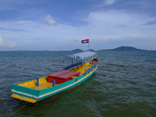 Fototapeta na wymiar bateau, cambodge