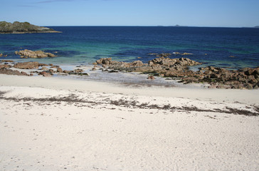 white sand beach Iona