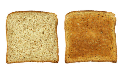 Toast bread, clipping path included
