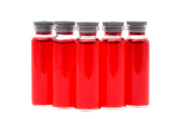 Ampoules with a medicine for injections