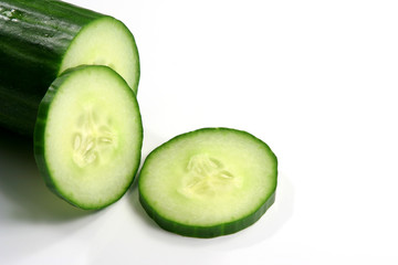 sliced cucumber