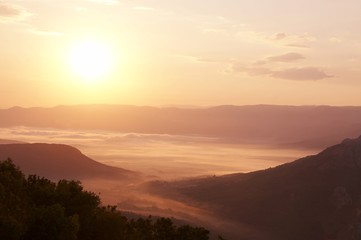 Fototapeta premium Misty mountain