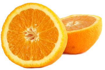 Oranges isolated on white background