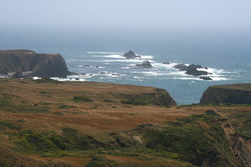 Bluffs along Sea
