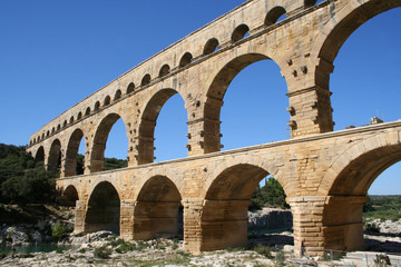 Fototapeta na wymiar Pont du Gard France