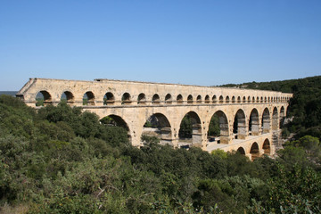 Fototapeta na wymiar Pont du Gard Francja
