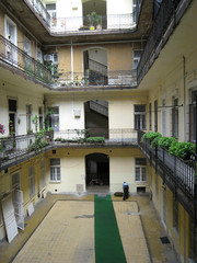 Apartment Building courtyard, Budapest