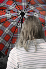 people with umbrella