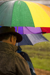 people with umbrella