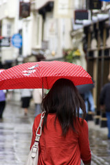 people with umbrella