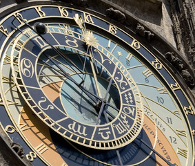 Fototapeta na wymiar Prague Astronomical Clock Detail