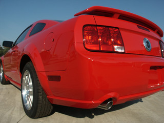 Red sports car