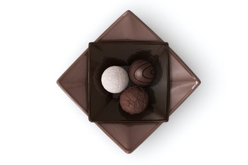 Chocolate on White