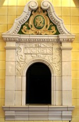 Vintage ticket couner