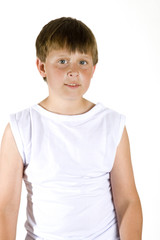 portrait of a 8 years old boy