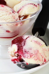 Raspberry ice cream