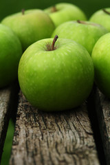 Lots of green apples