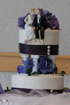 wedding cake topper bride groom