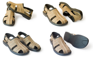 sandals isolated on white