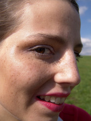 Fototapeta premium schönes lächeln