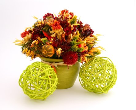 Autumn flower decoration
