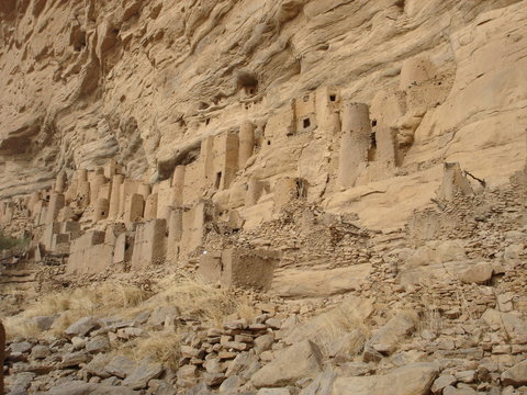 Constructions tellem au mali (Pays Dogon)