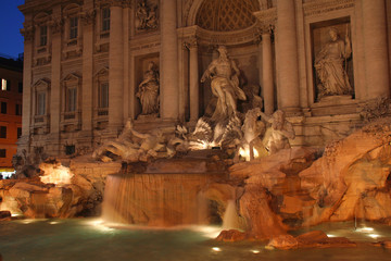 Trevi Fountain by night