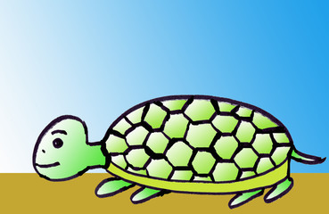 Eager Turtle (illustration)