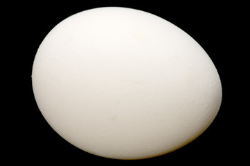 series object on white food -Egg on black