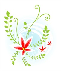 Flowers composition