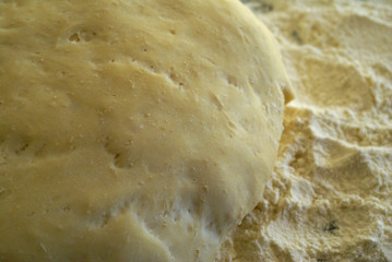 Yeast dough - close-up