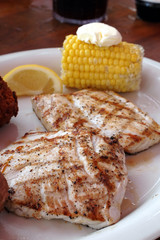 Grilled amberjack