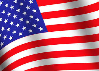 usa flag closeup