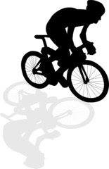 bicycle rider illustration