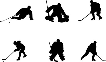 hockey silhouettes